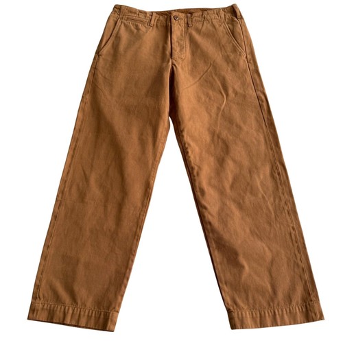 Wallace & Barnes by J Crew Officers Trousers Bark Flat Chinos Pants 30 w 31 l