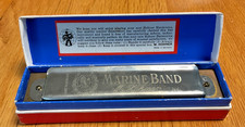 Harmonica Hohner Marine Band 364 key C Vintage With Box