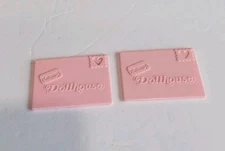 2 Vintage PLAYSKOOL VICTORIAN DOLLHOUSE Pink Letters 90s Mail Envelopes 
