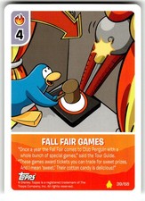 Disney Club Penguin Trading Card 39/68 Fall Fair Games