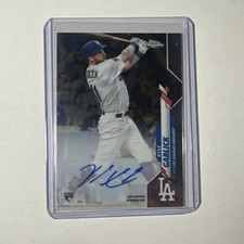 Topps 2020 Chrome Kyle Garlick Rookie Autograph Los Angeles Dodgers