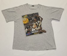 Vintage 1996 Taz Space Jam Tune Squad Gray Looney Tunes Tee Sz XL RARE