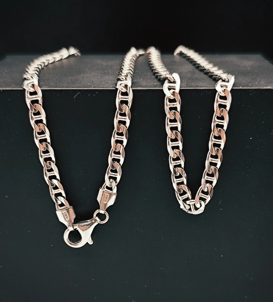 Catena argento 925 uomo lunghezza cm. 46 gr. 16.60 nuova - Immagine 2 di 4