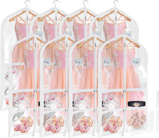 Clear PVC Dance Costume Garment Bag 40 Inch Hanging Garment Bag for Dance for Ki
