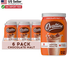 NESTLE OVALTINE Chocolate Malt Milk Flavoring 6 Pack Rich Taste FROM USA