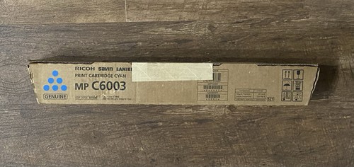 Genuine Ricoh Savin Lanier MP C6003 Cyan 841852 Print Cartridge