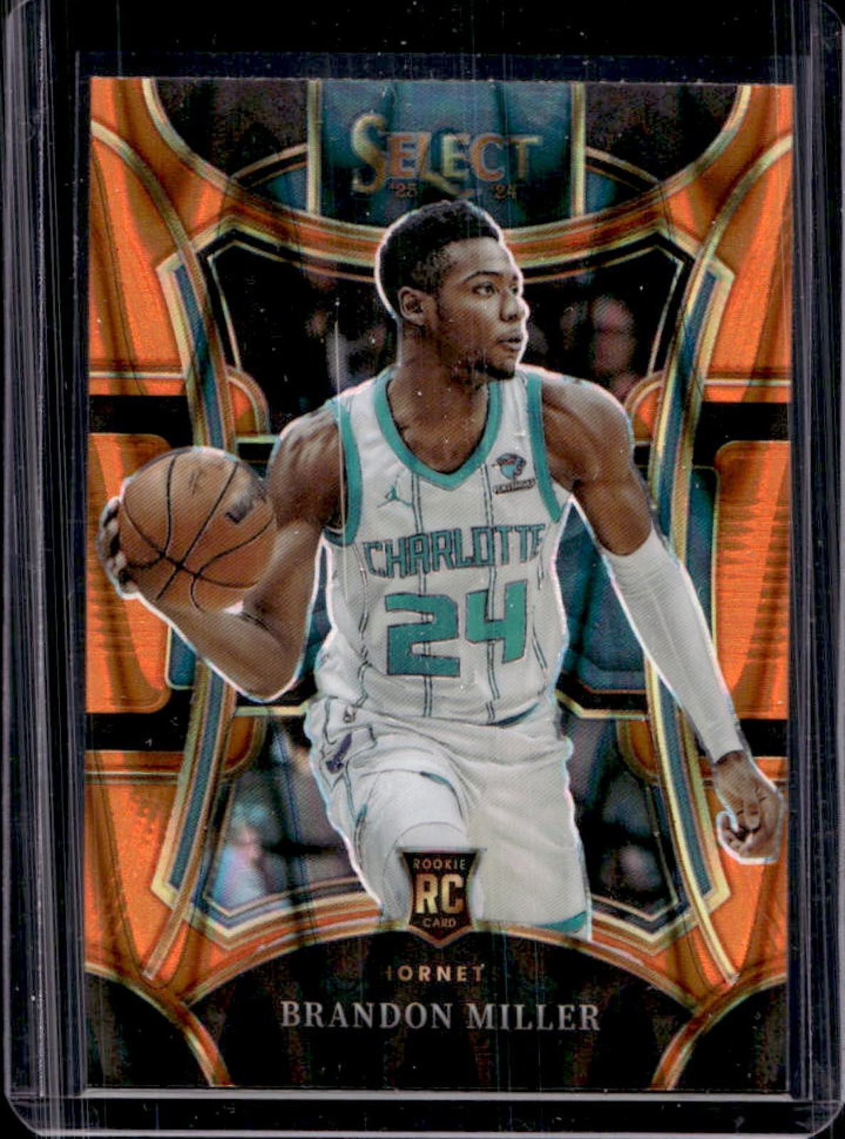 2023-24 Select Brandon Miller RC Orange Tectonic Prizm Mezzanine #332 Hornets