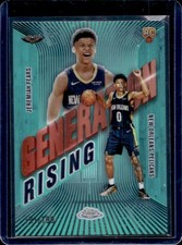 2025-26 Topps Chrome Jeremiah Fears Generation Rising RC Aqua Refractor #/199