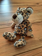Nici Leopard Stofftier Kuscheltier Punkte Braun Blau gefleckt 