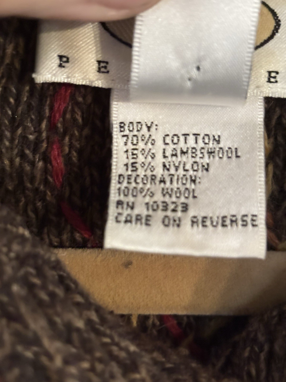 Talbots Embroidered Button Down Lambswool Blend C… - image 5