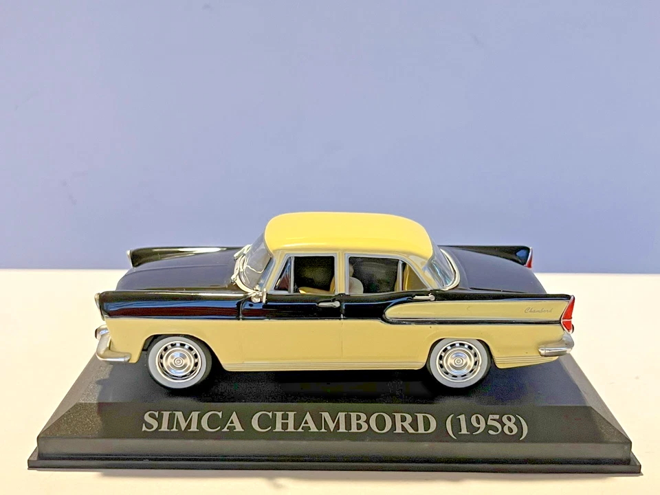 Auto Simca Chambord 1958 Bi-Ton 1/43 Ixo Altaya Nostre Care Auto D'Antan - Immagine 2 di 4