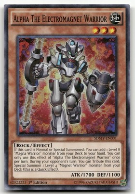 Alpha The Electromagnet Warrior #SDMY-EN001 LP Structure Deck: Yugi Muto YuGiOh