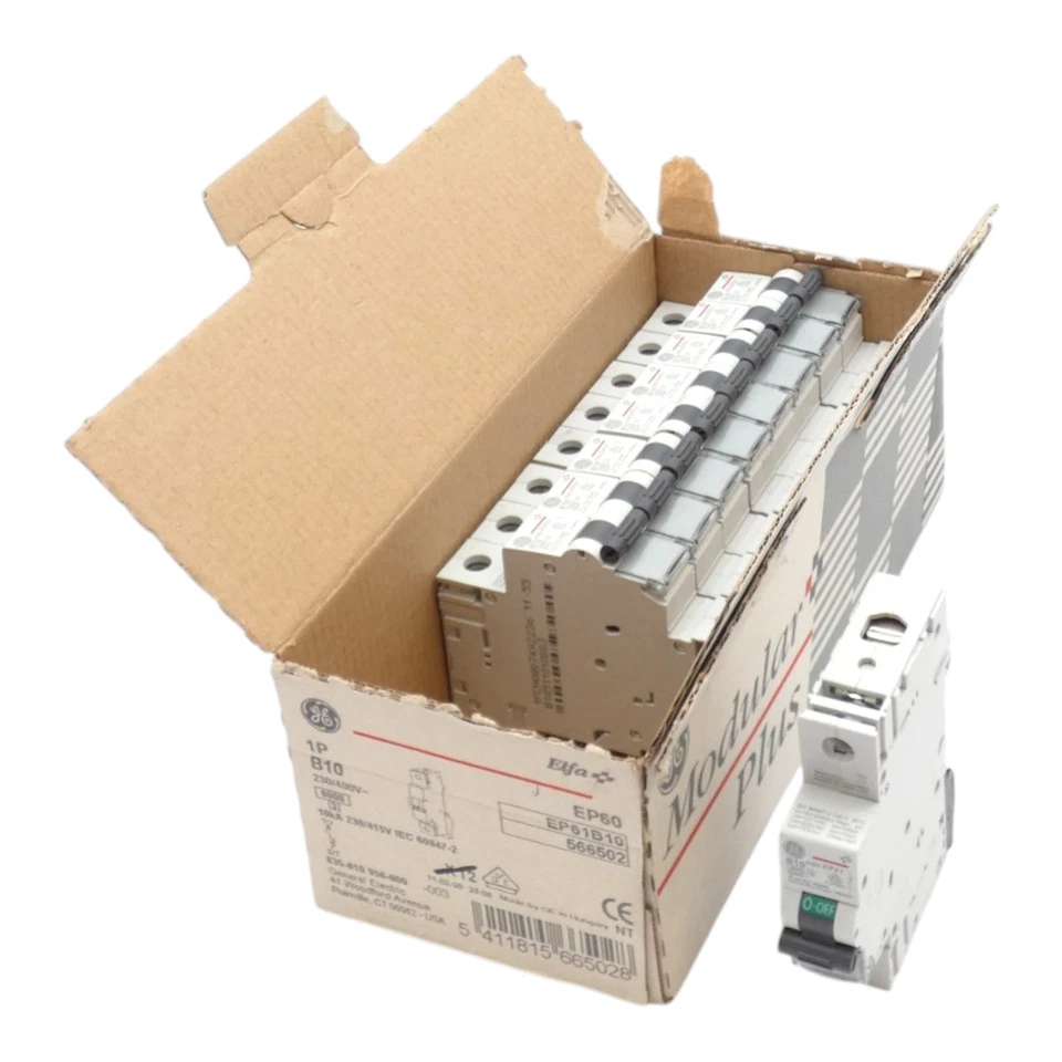 9x General Electric Elfa 566502 B10 EP61B10 Leitungsschutzschalter -unused- - Bild 1 von 4