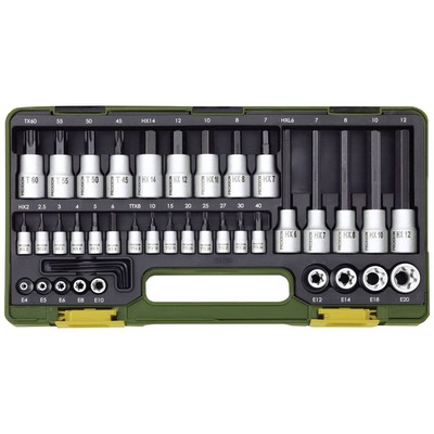 Proxxon Steckschlüssel-Bit-Einsatz-Set 1/2, 1/4 42teilig 23290