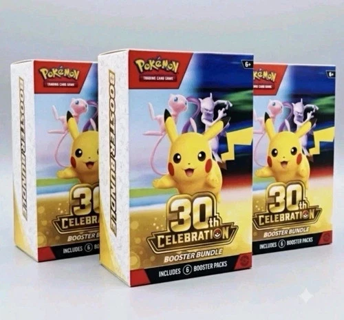 Pokemon TCG 30th Anniversary Celebration Booster Bundle x3 PRESALE