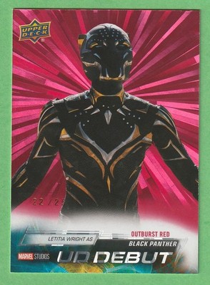 Black Panther - 2024 Marvel Studios Series 2 Red Outburst UD Debut /25