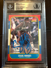 CRAIG HODGES BGS AUTH 1986-87 FLEER #47 ROOKIE AUTOGRAPH AUTO RC BUCKS