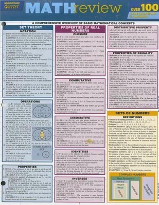 Mathe Review Quizzer: Quickstudy laminiertes Nachschlagewerk nach Wörtern & Zahlen (DE