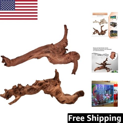 Unique Driftwood for Aquarium and Reptile Decor - 12.5-18'' (2 Piece Set)