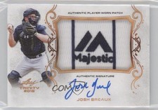 2018 Leaf Trinity Patch Auto Josh Breaux #PA-JB2 Patch Auto 0q21