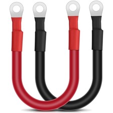 Cavi batteria auto, inverter, marina, 2AWG, 30cm, occhielli M10