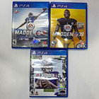 EA Madden NFL PS4 Game Lot of 3 Madden 16, 19, 21 Discs w/ Cases & Manual — photo 1