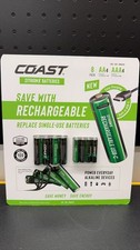 COAST USB-C Rechargeable Lithium Batteries, 8-Count AA/AAA, 4ea FREE SHIPPING