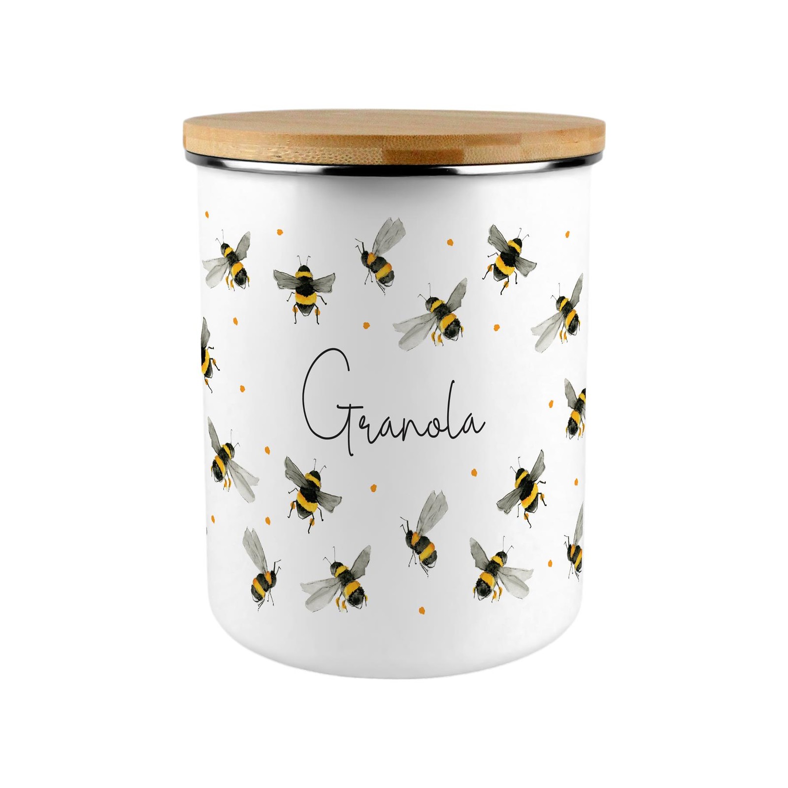 Scattered Bees Granola  Storage Canister - Ideal Kitchen Gift