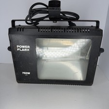 Dj Power Flash Strobe Light 760W Black With Mount Attachment Vintage TESTED