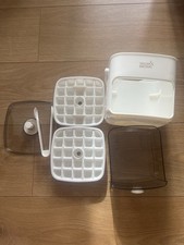 Easy Press Ice Cube Maker with Lid Bin and Tongs 48 Cube Large Capacity Ice Cube
