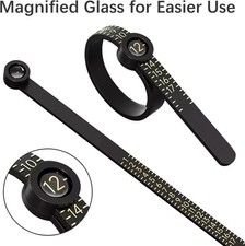 Metal Ring Sizer Measuring Tool Set for Women...