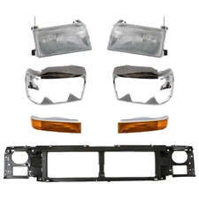 Header Panel Nose Headlight lamp Mounting for F350 Truck F150 F250 Ford F-350