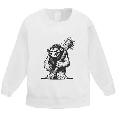'Nordic Troll With Club' Kid's Sweatshirt / Sweater / Jumper (KW048749)