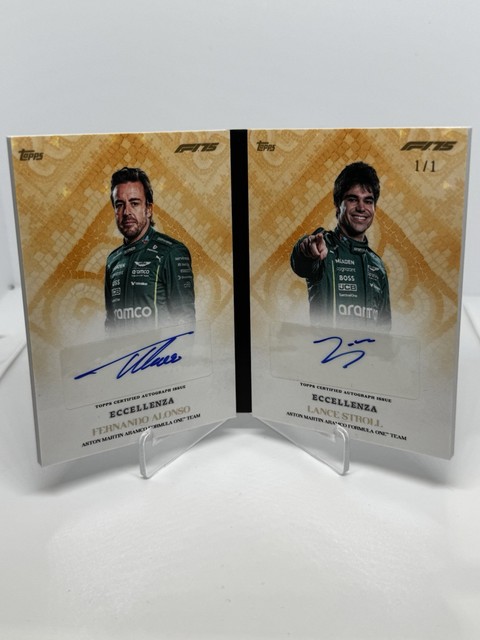 2025 Topps F1 Eccellenza 1/1 Duel Auto Booklet Fernando Alonso - Lance Stroll