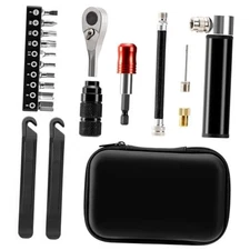 Bike Repair Tool Kit with Mini Pump & 10 Magnetic Bits - Alloy TOOL2(with pump)