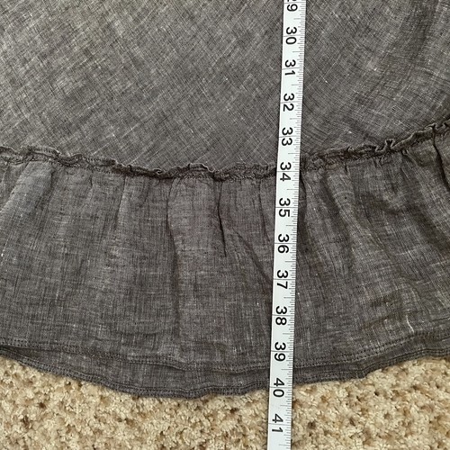 Eddie Bauer 100% Linen Maxi Skirt Sz S Coastal Boho Prairie Modest - Picture 6 of 6