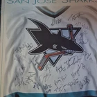 San Jose Sharks Autographed Original Hockey Jersey with Multiple Signatures