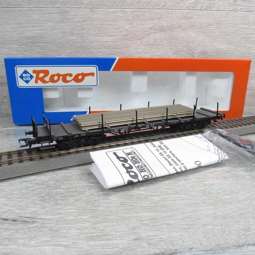 ROCO 46490 - H0 - DB - Rungenwagen mit Ladung - OVP #A18626 | Condition: Gebraucht