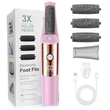 Callus Remover for Feet Rechargeable, Smooth Pedicure Wand Electric Foot File...
