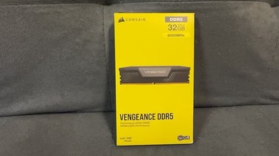 NEW Corsair Vengeance DDR5 32GB (2x16GB) 6000MHz C36 Intel XMP Ready Black