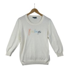Modcloth Printemps Embroidered Sweater size L...
