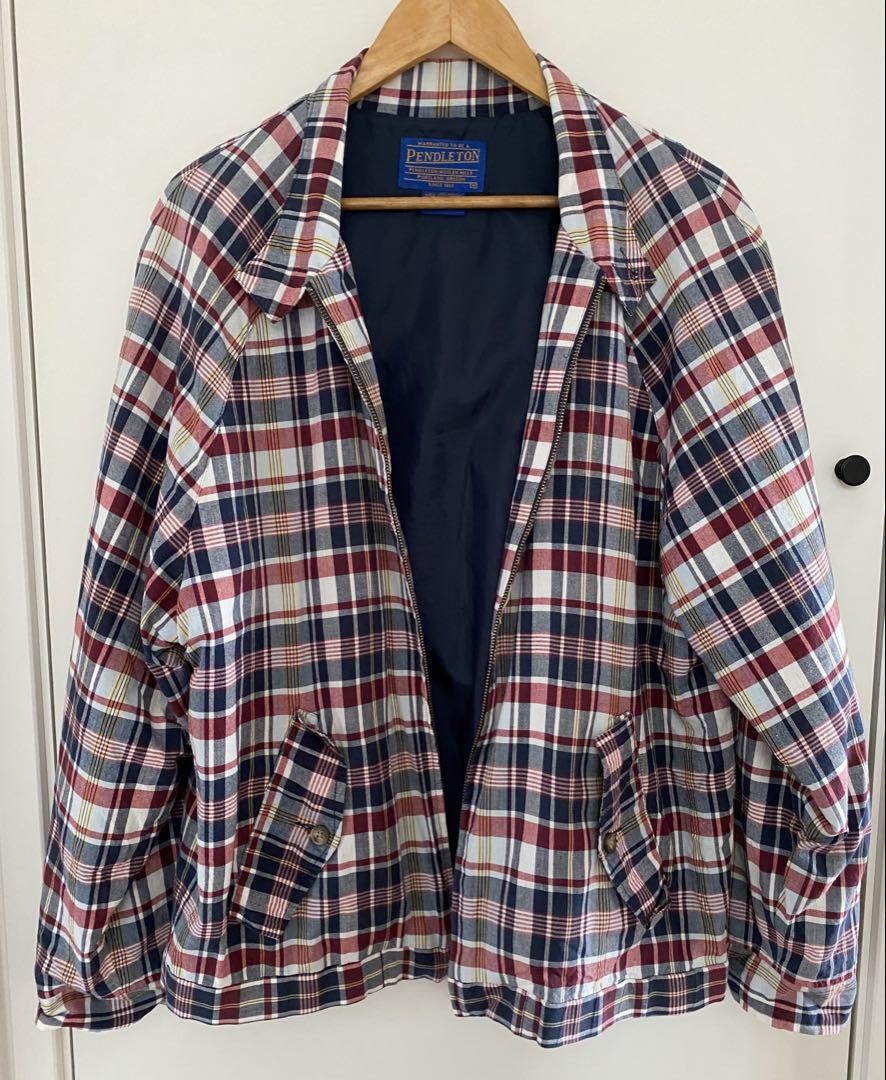 PENDLETON Swing Top Jacket Cotton Check Size M Mu… - image 11