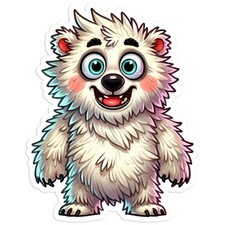 Cute Polar Bear - Vinyl Decal Sticker - Car Window Laptop - 456