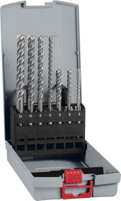 Bosch PRO SDS plus-5X Hammerbohrer-Set, 5/6/8/6/8/10/12 mm, 7-tlg.