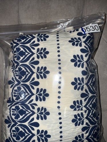 Vestido Anthropologie Figura + Flor Boho Campesino 3/4 Pequeño PL L Floral Azul Muumuu - Imagen 10 de 10