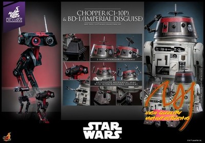 NEW Hot Toys TMS152 Star Wars Chopper (C1-10P) & BD-1 (Imperial Disguise) 1/6