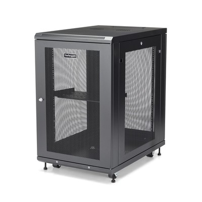 Startech 19 Zoll 18 HE Server Rack Schrank - 4 Pfosten verstellbare Tiefe 2'' bis 30'' Netzwerk