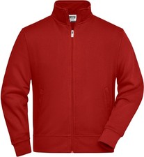 Workwear Sweat Jacket Sweatjacke mit Stehkrag...