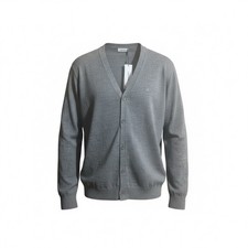Calvin Klein Mens Merino Wool Blend Cardigan in Grey Htr Size XXL MSRP 128