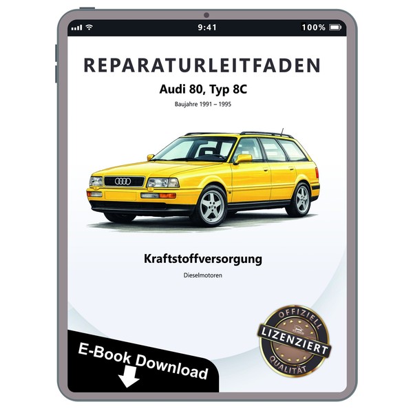 Audi 80 8C 1991-1995 Kraftstoffversorgung Diesel Reparaturhandbuch Download-image